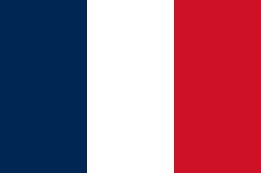 French tricolor flag.