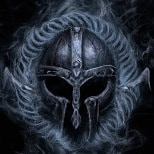 Depiction of Helm of Awe, the Fear-Helm from Norse Mythology.