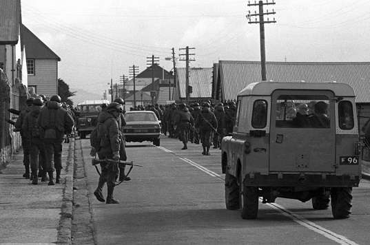 Argentine Soldiers in Stanley