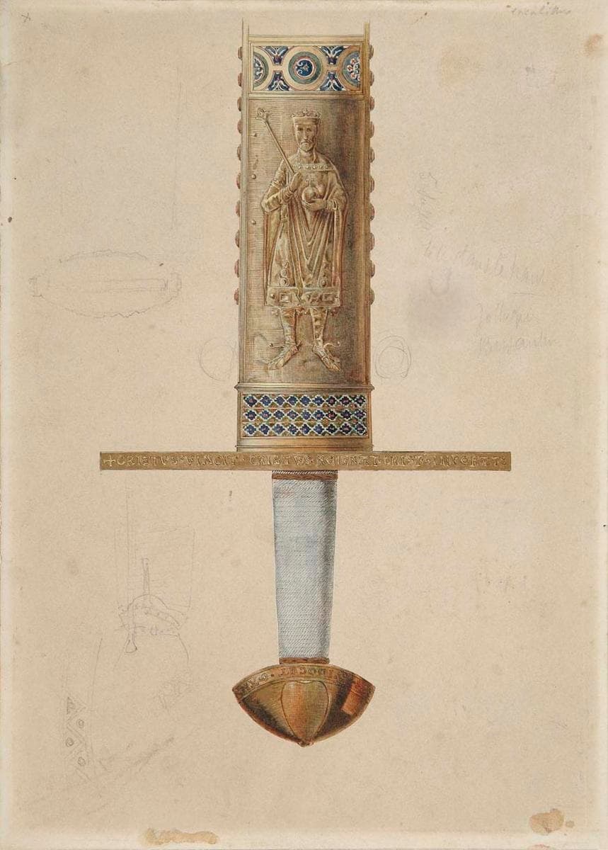 Excalibur, the legendary sword of King Arthur