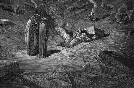 In Dante's Inferno, descend into the 9 Circles of Hell, where a soldier  who doesn't fear death must face the fury of his own sins.