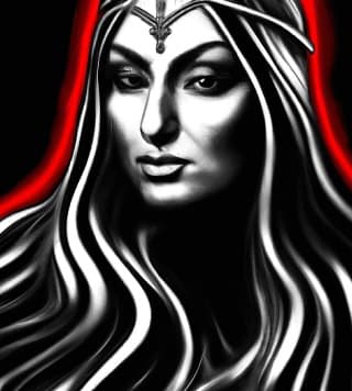 Image of Hnoss, Norse goddess of beauty and treasure.