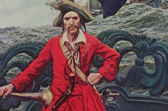 Howard Pyle painting of a Pirate Captain
