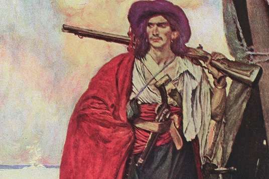 Howard Pyle painting of a pirate