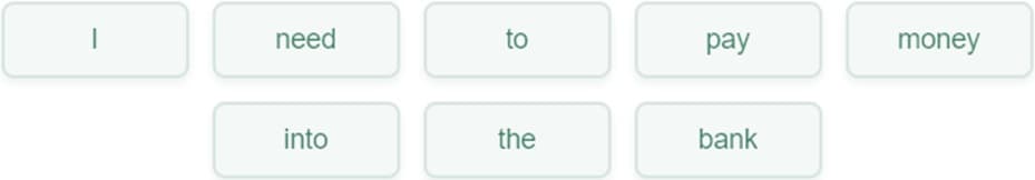 Example input during token prediction, second illustration