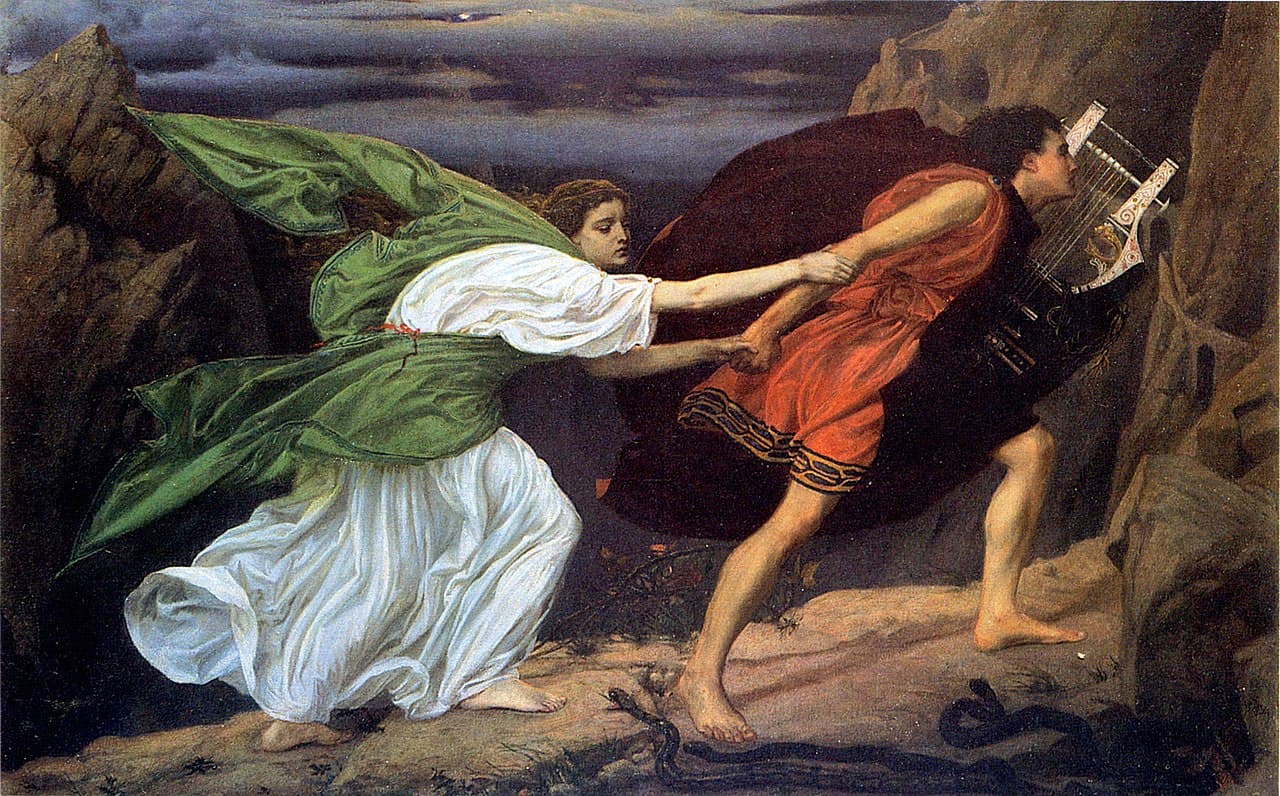 Orpheus and Eurydice by Edward Poynter, 1862