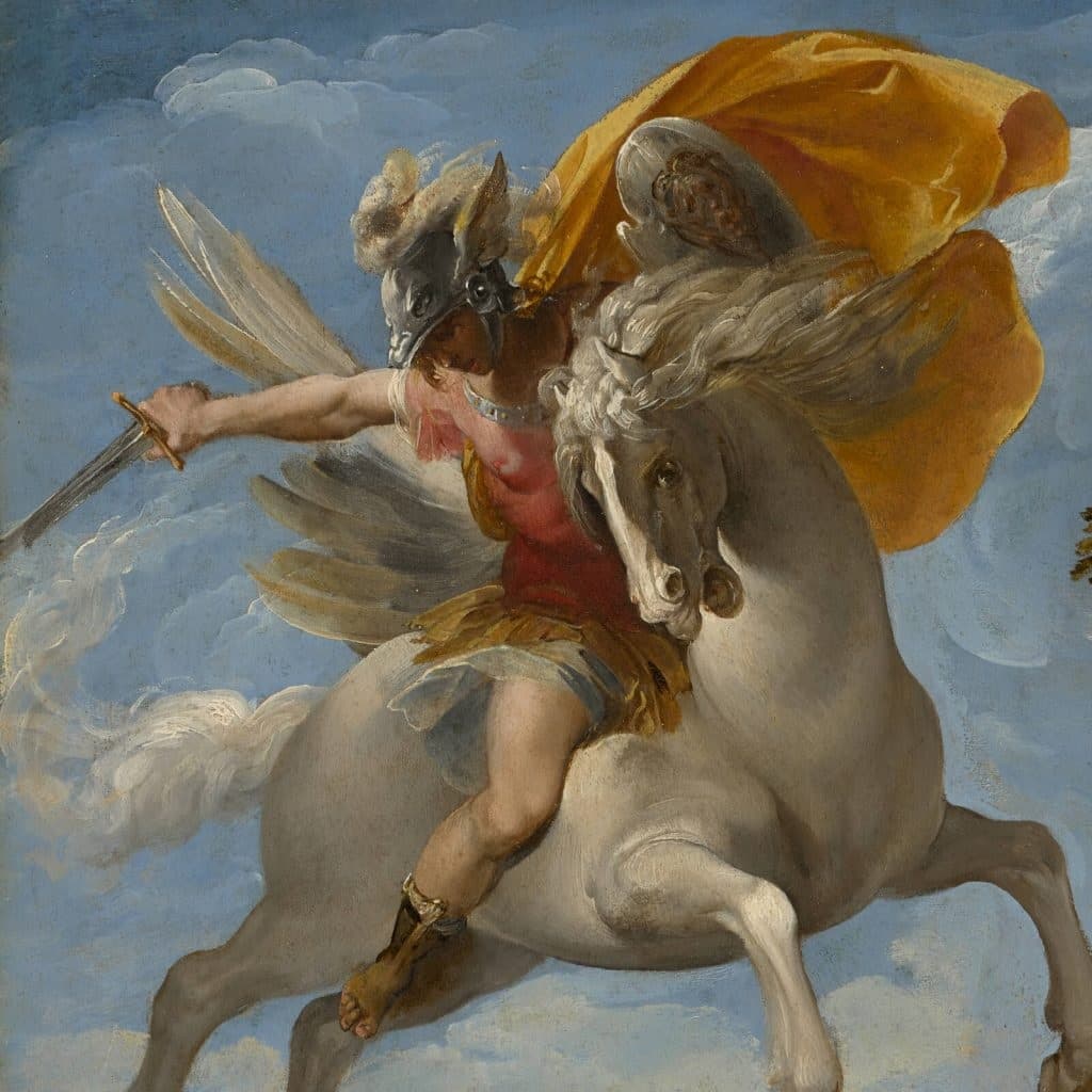 Perseus rescuing Andromeda - a classic Greek mythological love story