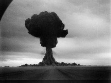 RCS-1 atomic bomb mushroom cloud
