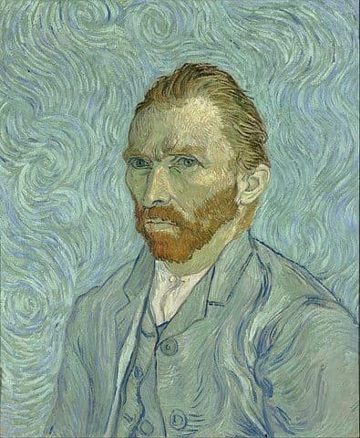 <i>Self-Portrait (1889)</i> by Vincent van Gogh
